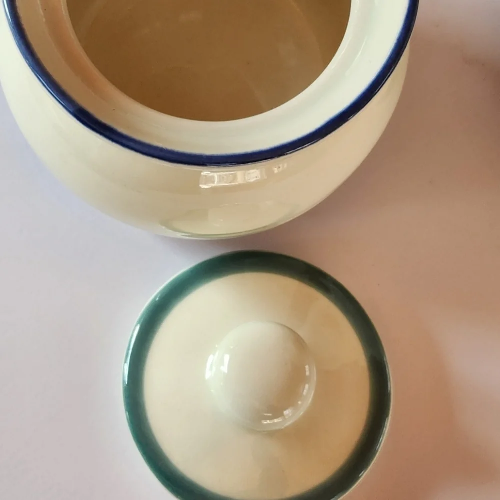 Pfaltzgraff Northwinds Creamer Pitcher and Sugar Bowl With Lid